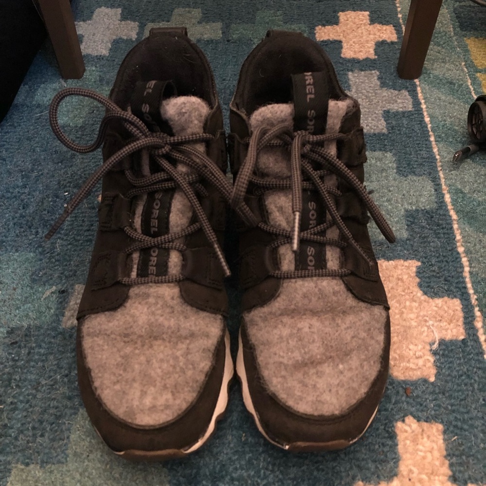 Sorel Black and Gray Winter Boots